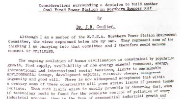 1975 considerations coal coulter tcpa