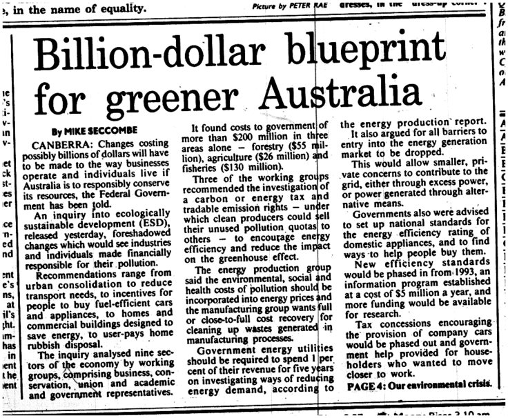 1991 12 03 blueprint for greener oz smh1.png